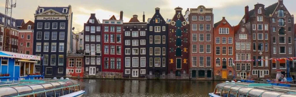 Canal houses in the centre of Amsterdam